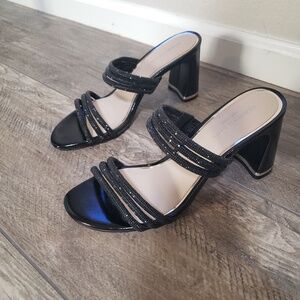 Kenneth Cole Amelia Flare Jewel Rhinestone Heeled Sandals - NWT